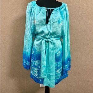Letarte Silk Tie-dye Dress/Cover up
